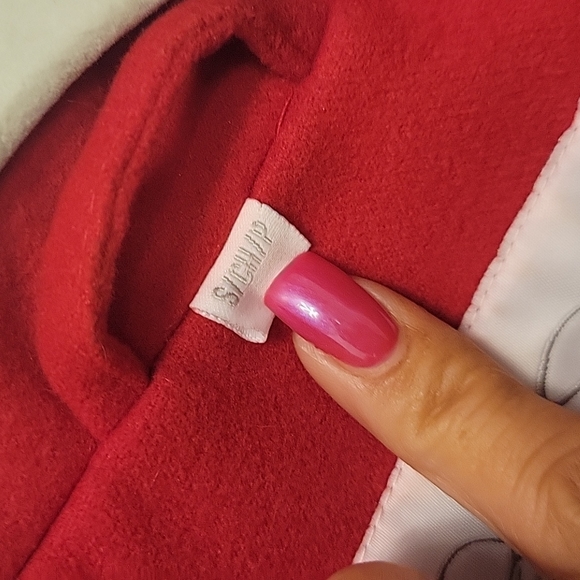 Jessica Simpson red pea coat - Picture 7 of 10